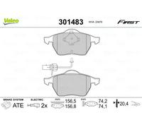 Pastiglie freno Assale anteriore 301483 VALEO per AUDI VW SKODA SEAT