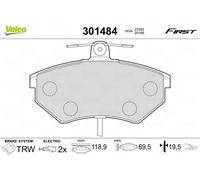 Pastiglie freno Assale anteriore 301484 VALEO per AUDI VW SEAT