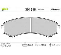 VALEO 301518 Kit pastiglie freni