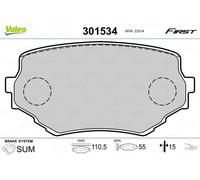 VALEO 301534 Kit pastiglie freni