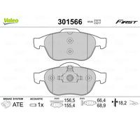Valeo Kit pastiglie freni 301566 – Freno a disco – Anteriore per Renault