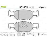 Pastiglie freno Assale anteriore 301605 VALEO per LANCIA FIAT