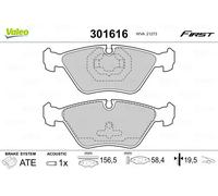 Pastiglie freno Assale anteriore 301616 VALEO per VOLVO 850 S70 V70 I