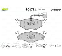 Valeo Kit pastiglie freni 301734, asse anteriore, per Audi A2, completo accessori