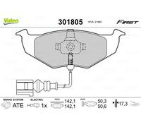 Valeo Kit pastiglie freno 301805 – Freno a disco per SKODA, VW