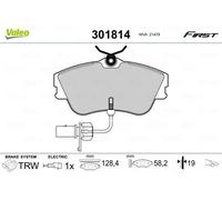 VALEO 301814 Kit pastiglie freni
