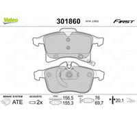Pastiglie freno Assale anteriore 301860 VALEO per OPEL ASTRA H Familiare ASTRA H