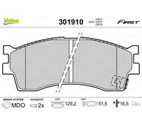 Pastiglie freno Assale anteriore 301910 VALEO per KIA CLARUS SHUMA Tre volumi