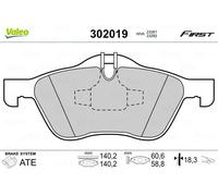 VALEO 302019 Kit pastiglie freno, Freno a disco per MINI