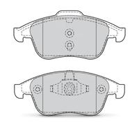 Valeo Pastiglie freno 302128 - Kit 4 pezzi Asse anteriore con accessori montati
