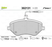 Valeo Kit pastiglie freni 302131 – Asse anteriore – Set 4 con accessori – Per PEUGEOT/CITROËN