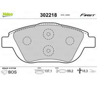VALEO 302218 Kit pastiglie freni
