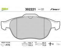 Pastiglie freno Assale anteriore 302221 VALEO per RENAULT LAGUNA II