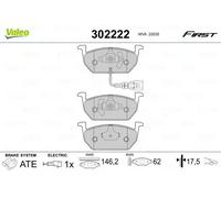 Pastiglie freno Assale anteriore 302222 VALEO per VW SEAT SKODA AUDI