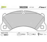 Pastiglie freno Assale anteriore 302230 VALEO per PORSCHE VW