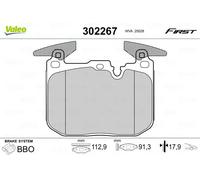 VALEO Kit pastiglie freni 302267 anteriore per BMW Serie 1/3/Coupé/Touring