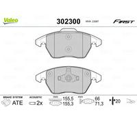 Pastiglie freno Assale anteriore 302300 VALEO per AUDI SEAT VW