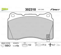 Pastiglie freno Assale anteriore 302310 VALEO per OPEL HYUNDAI SAAB FORD USA