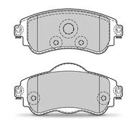 VALEO Kit pastiglie freni 302341 – anteriore per Citroën C4 II B7 1.4 Vti 95