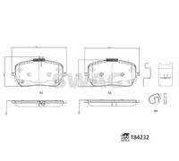 Pastiglie freno Assale anteriore 33 10 9322 SWAG per MERCEDES-BENZ GLS GLE