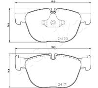 ASHIKA 50-00-0132 Kit pastiglie freni