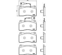 ASHIKA 50-00-0211 Kit pastiglie freni