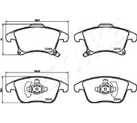 Pastiglie freno Assale anteriore 50-00-0311 ASHIKA per FORD MONDEO V Hatchback