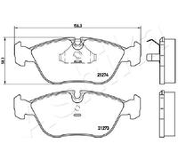 Pastiglie freno Assale anteriore 50-00-0327 ASHIKA per VOLVO 850 850 Familiare