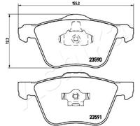 ASHIKA 50-00-0336 Kit pastiglie freni