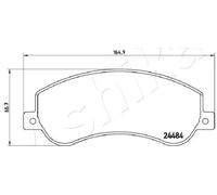 Pastiglie freno Assale anteriore 50-00-0940 ASHIKA per VW AMAROK