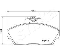 Pastiglie freno Assale anteriore 50-0L-L13 ASHIKA per LAND ROVER TATA