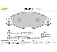 Pastiglie freno Assale anteriore 598416 VALEO per CITROËN C5 I C5 I Break C5 II