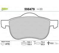 Pastiglie freno Assale anteriore 598479 VALEO per VOLVO S80 I V70 II S60 I