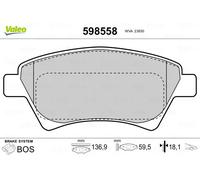 VALEO 598558 Kit pastiglie freni