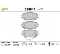 Pastiglie freno Assale anteriore 598847 VALEO per OPEL SUZUKI NISSAN