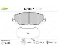 Pastiglie freno Assale anteriore 601037 VALEO per TOYOTA RAV 4 III AURIS MIRAI