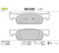 Pastiglie freno Assale anteriore 601345 VALEO per DACIA RENAULT SMART
