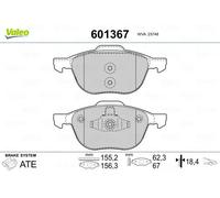VALEO 601367 Kit pastiglie freno Freno di stazionamento a disco Kit pastiglie freno Freno a disco