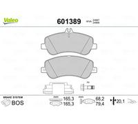 Pastiglie freno Assale anteriore 601389 VALEO per MERCEDES-BENZ CLASSE GLK