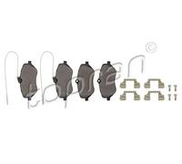 Pastiglie freno Assale anteriore 723 267 TOPRAN per PEUGEOT CITROËN