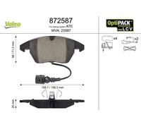 Pastiglie freno Assale anteriore 872587 VALEO per VW CADDY III MPV / Space wagon