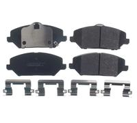 DENCKERMANN Kit pastiglie freni Anteriore con segnalatore acustico usura B111417