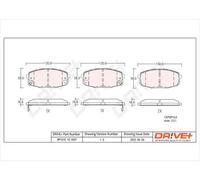 Pastiglie freno Assale anteriore DP1010.10.0027 Drve+ per KIA HYUNDAI