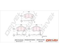 Pastiglie freno Assale anteriore DP1010.10.0119 Drve+ per KIA HYUNDAI