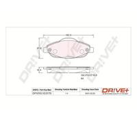 Pastiglie freno Assale anteriore DP1010.10.0178 Drve+ per PEUGEOT 308 I 308 CC