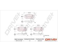 Pastiglie freno Assale anteriore DP1010.10.0196 Drve+ per MAZDA 6 Hatchback