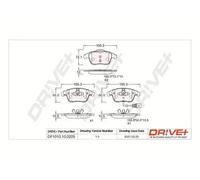 Pastiglie freno Assale anteriore DP1010.10.0205 Drve+ per AUDI A5 A5 Sportback