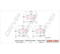 Pastiglie freno Assale anteriore DP1010.10.0309 Drve+ per CHRYSLER DODGE