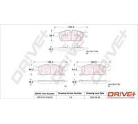 Pastiglie freno Assale anteriore DP1010.10.0310 Drve+ per DODGE JEEP