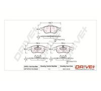 Pastiglie freno Assale anteriore DP1010.10.0368 Drve+ per RENAULT DACIA FIAT